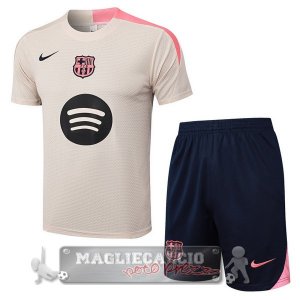 Set Completo Maglia Formazione Barcelona 2025 2026 Giallo Rosa Blu