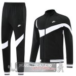 Nike Set Completo Nero Bianco Giacca Lunga Zip 2022-23