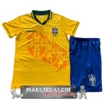 Brasile Retro Set Completo Bambino Maglia Calcio Home 1994