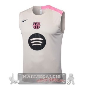 Maglia Formazione Senza Maniche Barcelona 2025 2026 Giallo Rosa