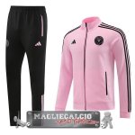 Inter Miami Insieme Completo Nero Rosa Giacca Lunga Zip 2023-24