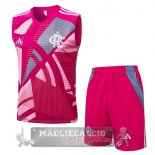 Set Completo Maglia Flamengo Senza Maniche Formazione 2025 2026 Rosa