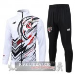 Set Completo Lunga Zip Giacca Sao Paulo 2025 2026 Bianco Nero