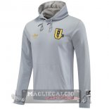 Giacca Felpa Cappuccio Manchester United 2025 2026 Grigio