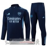 Set Completo Felpa Allenamento Formazione Arsenal 2025 2026 Blu Navy