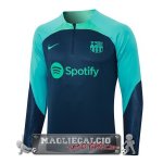 Felpa Da Allenamento Barcelona 2023-24 Blu Navy I Verde