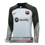 Barcellona Verde Grigio Felpa Da Allenamento 2023-24