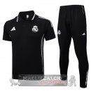 Real Madrid Nero Maglia POLO Set Completo 2025 2026