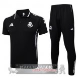 Real Madrid Nero Maglia POLO Set Completo 2025 2026