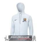 Giacca Felpa Cappuccio Barcelona 2023-24 Grigio Luce
