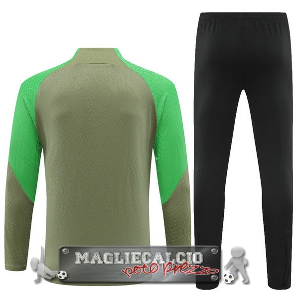Felpa Da Allenamento Set Completo Atlético Madrid 2023-24 Verde