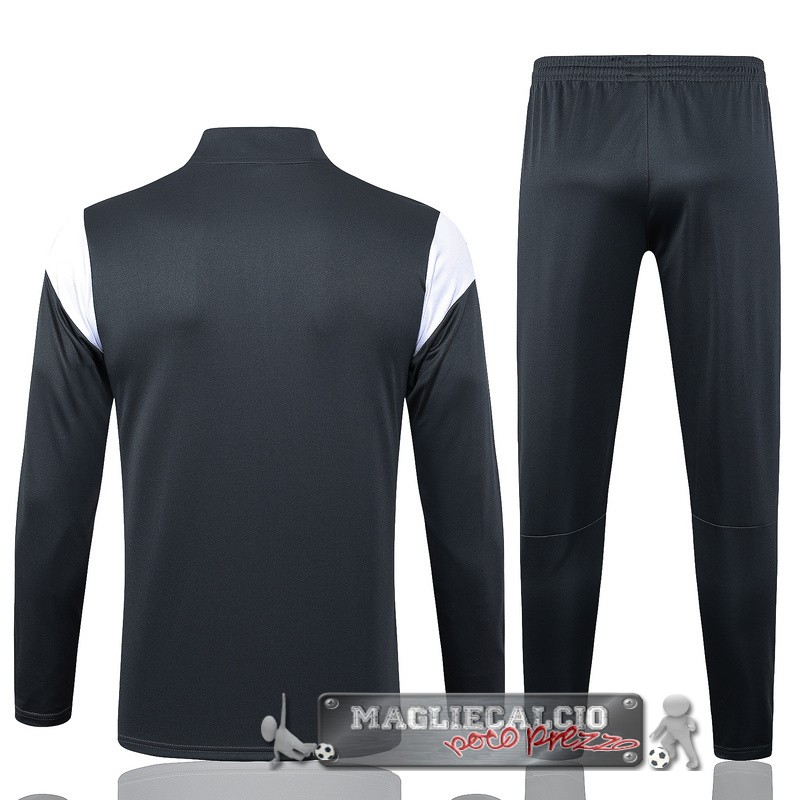 Felpa Da Allenamento Set Completo Borussia Dortmund 2023-24 Grigio Giallo