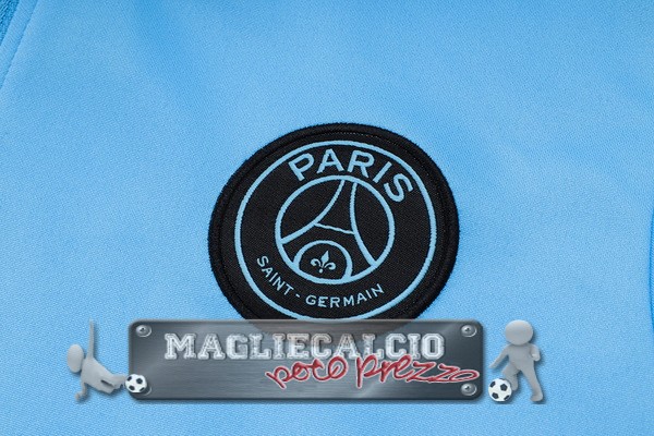Felpa Da Allenamento Set Completo Paris Saint Germain 2023-24 Blu II Nero