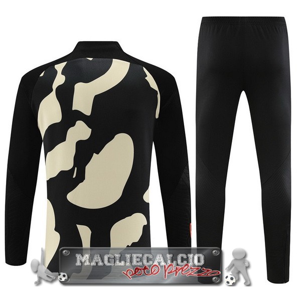 Felpa Da Allenamento Set Completo Paris Saint Germain 2023-24 Giallo Nero Arancione