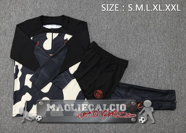 Felpa Da Allenamento Set Completo Paris Saint Germain 2023-24 Giallo Nero Arancione