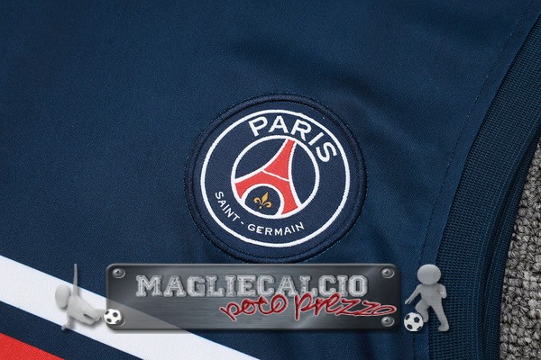 Formazione Senza Maniche Paris Saint Germain 2023-24 Blu Navy I Rosso