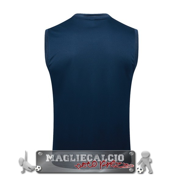 Formazione Senza Maniche Paris Saint Germain 2023-24 Blu Navy I Rosso