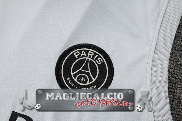 Formazione Senza Maniche Set Completo Paris Saint Germain 2023-24 Grigio Luce