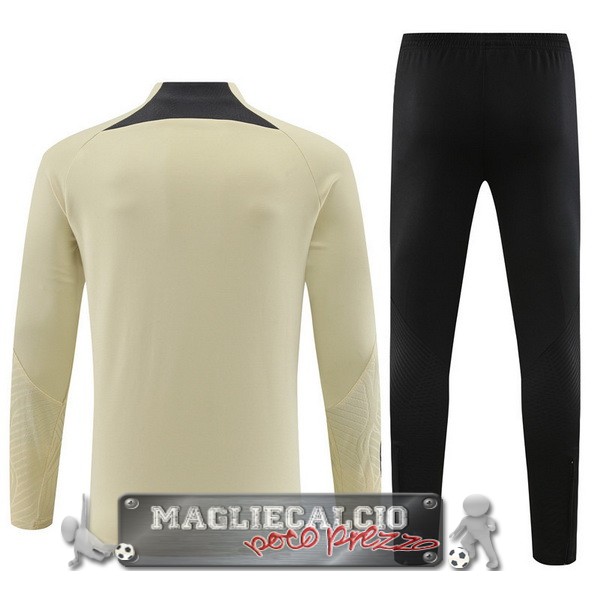 Paris Saint Germain Insieme Completo Verde Blu Bambino Giacca 2023-24 Giallo Nero