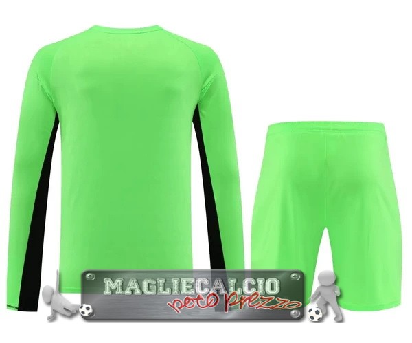 Thailandia Manica lunga Maglia Calcio Set Completo Uomo Bayern Monaco Portiere 2023-24 Verde