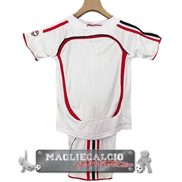 AC Milan Set Completo Bambino Maglia Calcio Away Retro 2006 2007