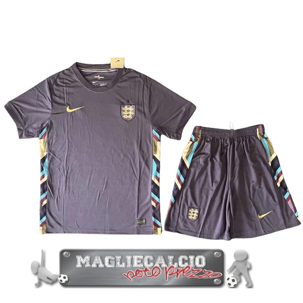 Away Maglia Calcio Set Completo Uomo Inglaterra 2024
