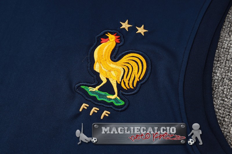 Formazione Senza Maniche Set Completo Francia 2024 Azul Marino