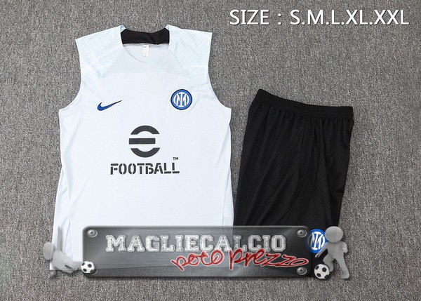 Formazione Senza Maniche Set Completo Inter Milan 2023-24 Azul II Negro