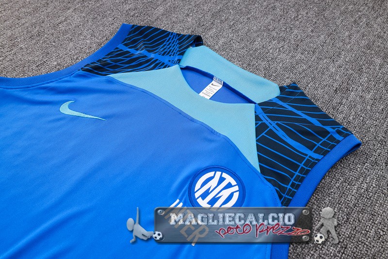 Formazione Senza Maniche Set Completo Inter Milan 2024-25 Azul