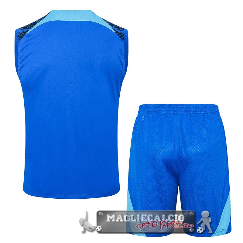 Formazione Senza Maniche Set Completo Inter Milan 2024-25 Azul