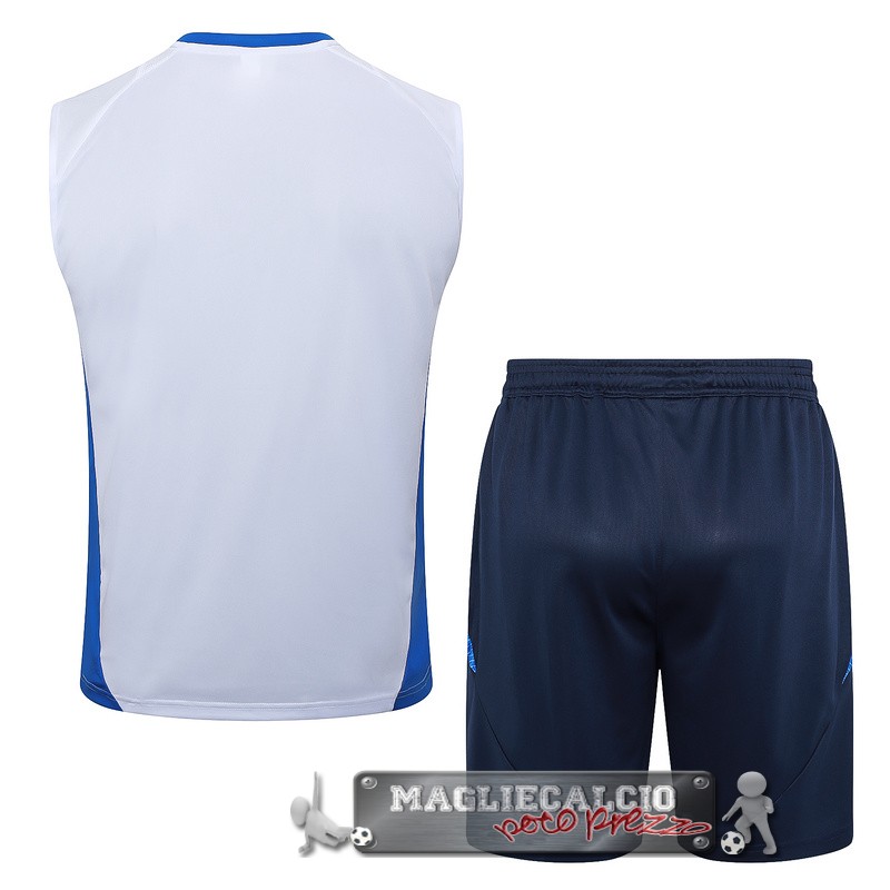 Formazione Senza Maniche Set Completo Italia 2024 Blanco Azul Marino