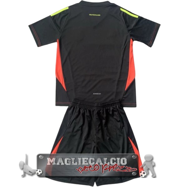 Maglia Calcio Set Completo Uomo Alemania Portiere 2024 Negro