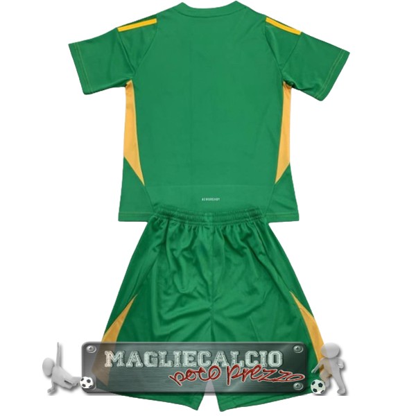 Maglia Calcio Set Completo Uomo Italia Portiere 2024 Verde