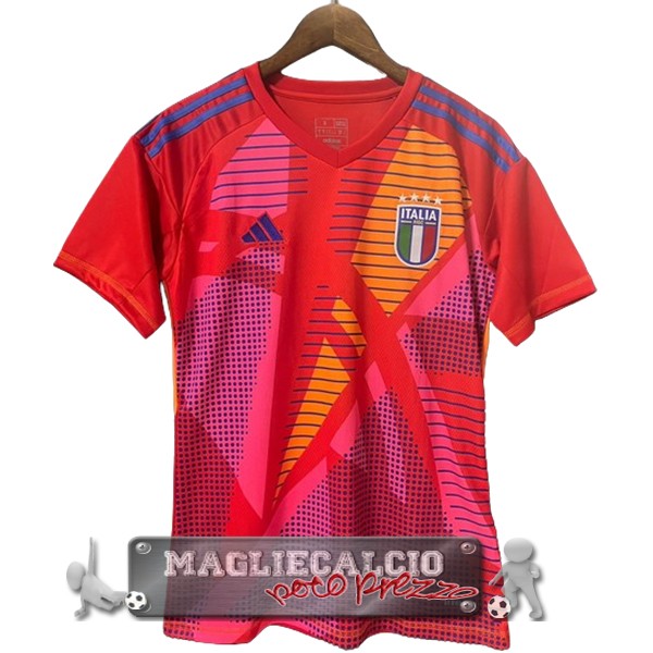 Tailandia Portiere Maglia Calcio Italia 2024 Rojo