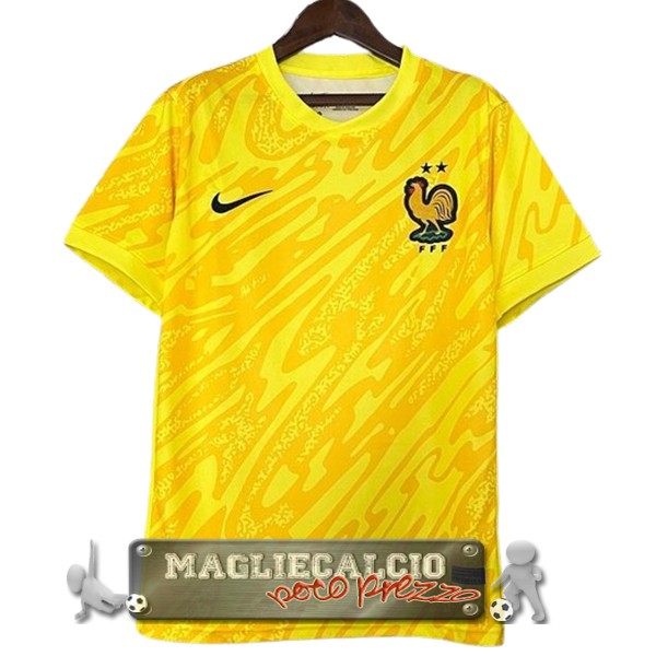 Tailandia Portiere Maglia Calcio Real Madrid 2024-25 Amarillo