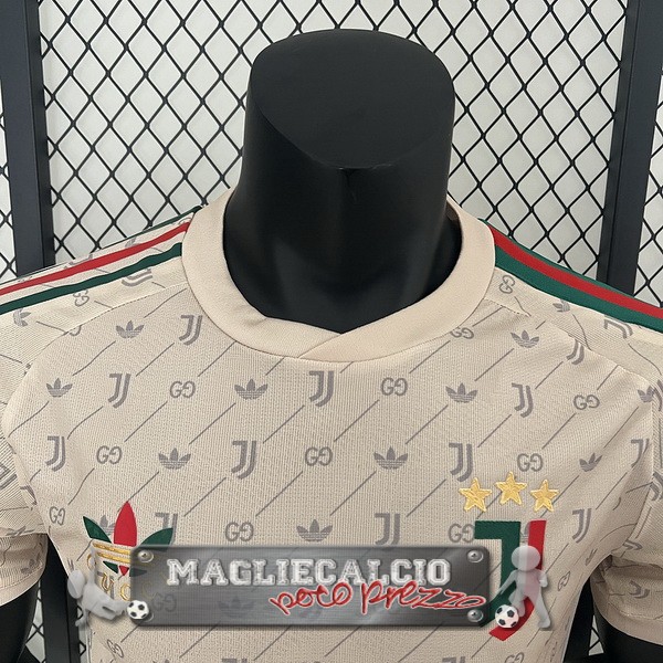 Tailandia Speciale Giocatori Maglia Calcio Juventus 2024-25 Amarillo