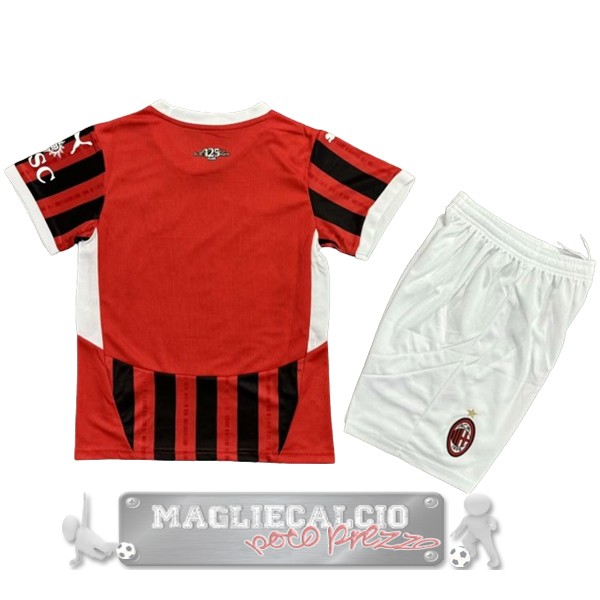 AC Milan Set Completo Bambino Maglia Calcio Home 2024 2025