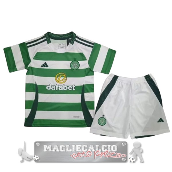 Celtic Set Completo Bambino Maglia Calcio Home 2024 2025