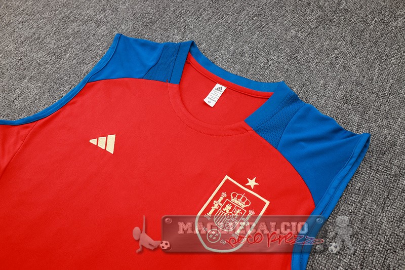 Formazione Senza Maniche Set Completo Argentina 2024 Rosso Blu