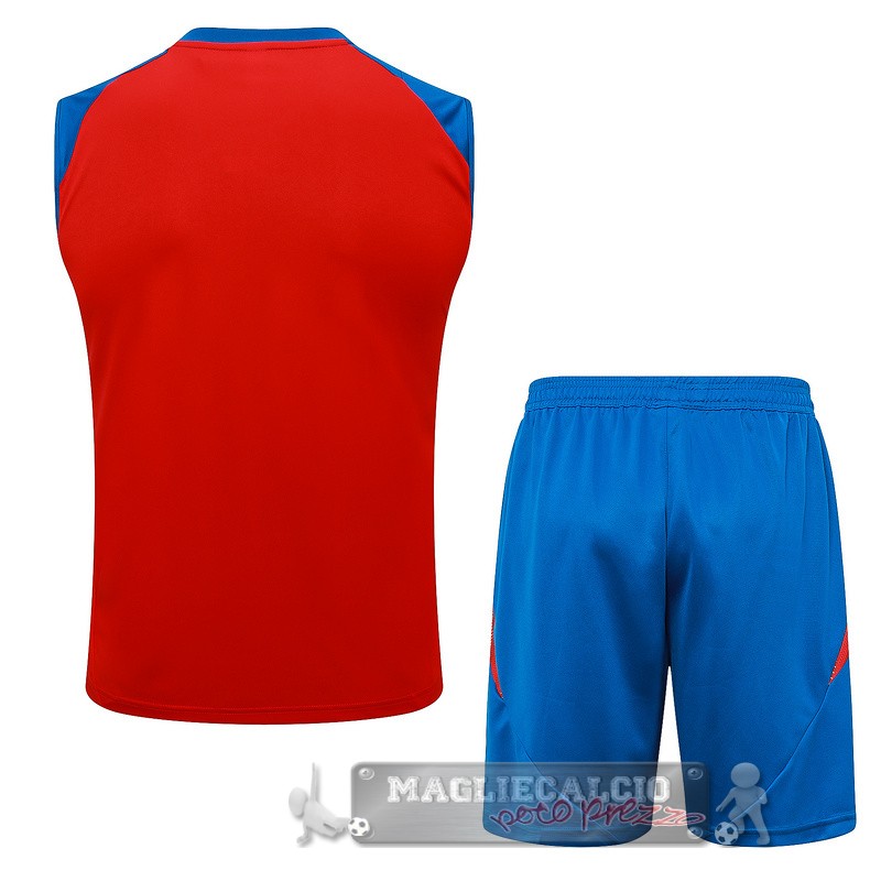 Formazione Senza Maniche Set Completo Argentina 2024 Rosso Blu