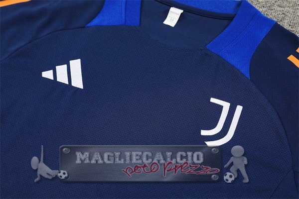 Formazione Set Completo Juventus 2024 2025 Blu Navy Arancione