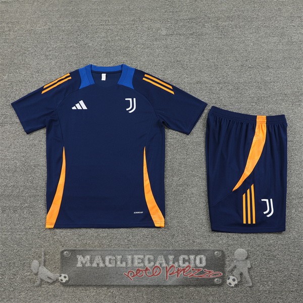 Formazione Set Completo Juventus 2024 2025 Blu Navy Arancione