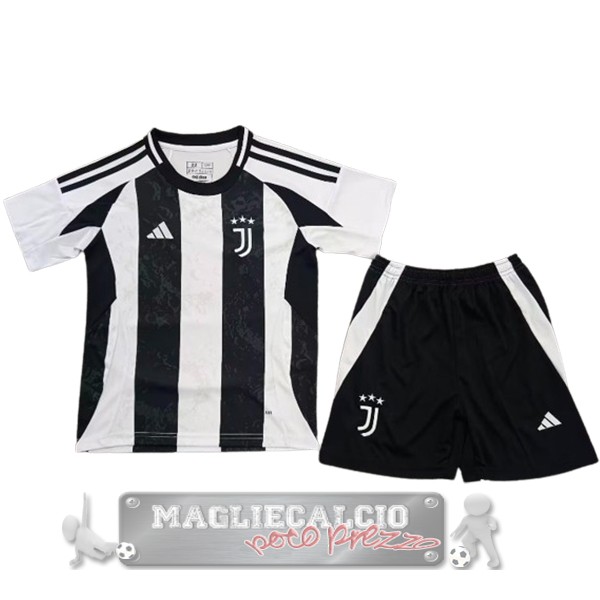 Juventus Set Completo Bambino Maglia Calcio Home 2024 2025