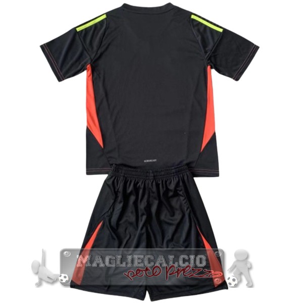 Maglia Calcio Set Completo Uomo Bambino Argentina Portiere 2024 Nero