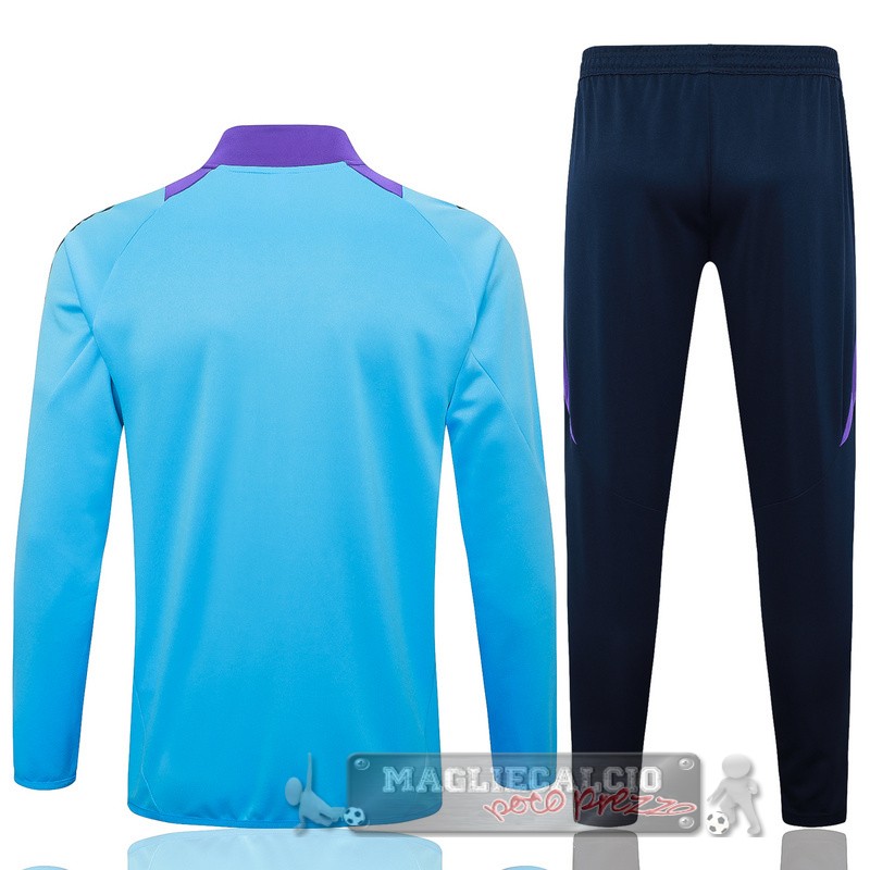 Set Completo Set Completo Lunga Zip Giacca Argentina 2024 Blu Purpureo Nero