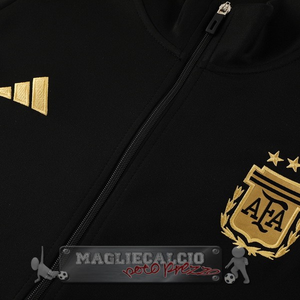 Set Completo Set Completo Lunga Zip Giacca Argentina 2024 Nero Blu