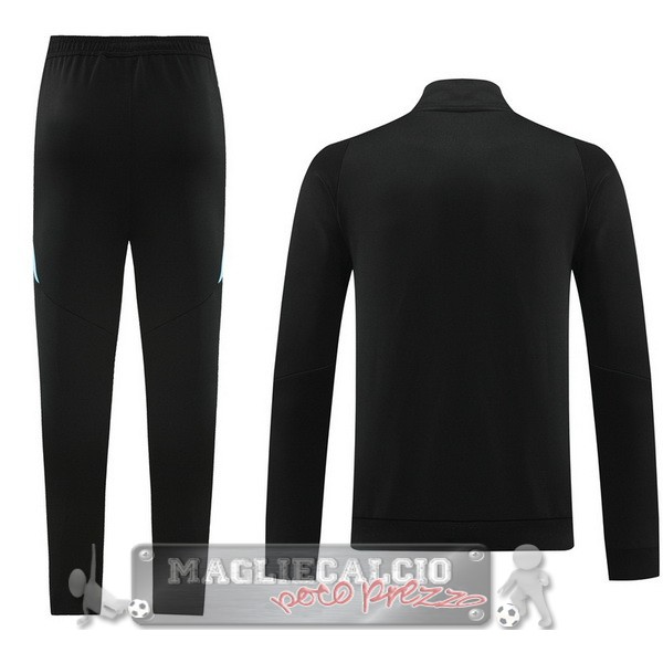 Set Completo Set Completo Lunga Zip Giacca Argentina 2024 Nero Blu
