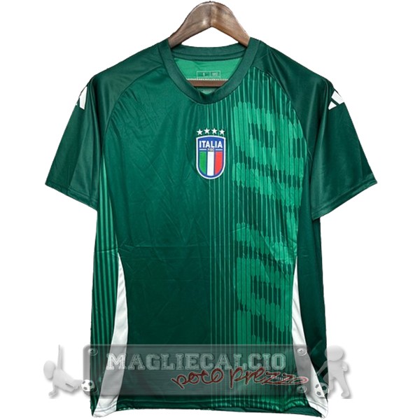 Thailandia Pre partita Maglia Calcio Italia 2024 Verde