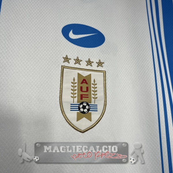 Thailandia Pre partita Maglia Calcio Uruguay 2024 Blanco