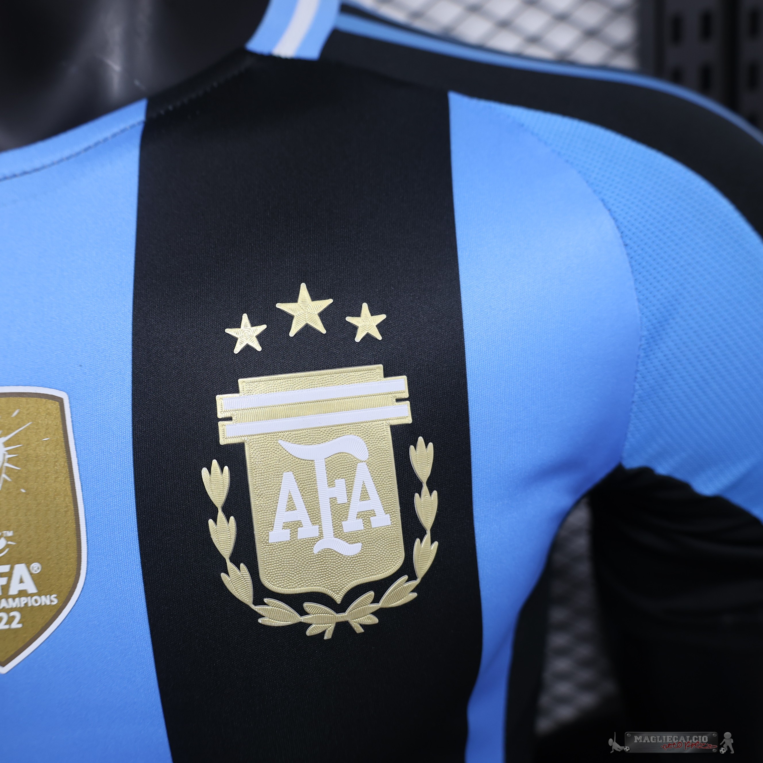 Thailandia speciale Giocatori Maglia Calcio Argentina 2024 Blu Nero